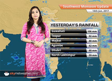 Monsoon Forecast for Jun 15, 2017: No relief in flood hit Assam, Mizoram; Monsoon to progress ahead
