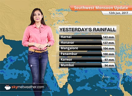 Monsoon Forecast for Jun 13, 2017: Monsoon to make an onset over Mumbai