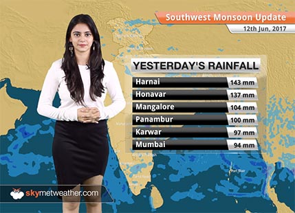 13 Jun, 2017 Monsoon Forecast: Monsoon arrives in Mumbai, Pune, Kolkata, Valsad