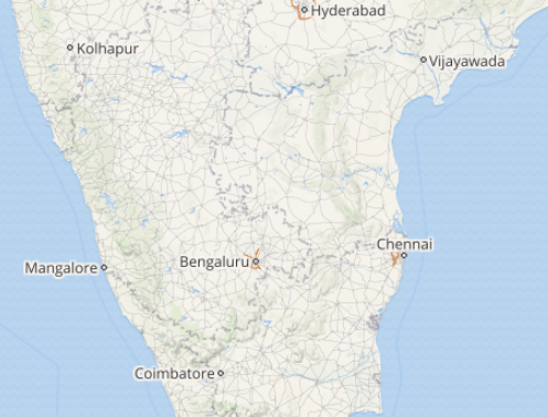 live lightning and thunderstorm status over Kerala, Karnataka