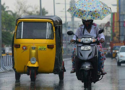 Scattered light rains in Chennai; heavy showers unlikely