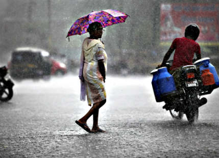 Monsoon rains in India