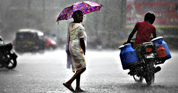 Monsoon rain in India