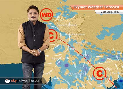 Weather Forecast for August 24: Rain in Uttarakhand, Madhya Pradesh, Jharkhand, Odisha