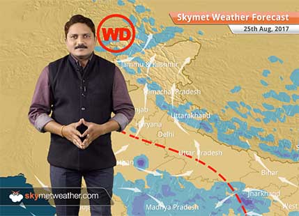 Weather Forecast for August 25: Rain in Uttar Pradesh, Madhya Pradesh, Jharkhand, Odisha