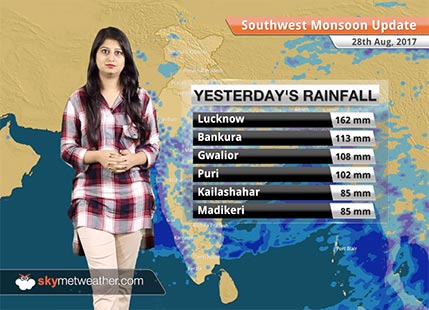 Monsoon Forecast for Aug 29, 2017: Heavy rain in Mumbai, West Coast, Gujarat