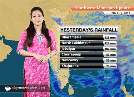 Monsoon Forecast for Aug 8, 2017: Rain in Delhi, Mumbai, Chennai, Assam, Uttarakhand, Madhya Pradesh