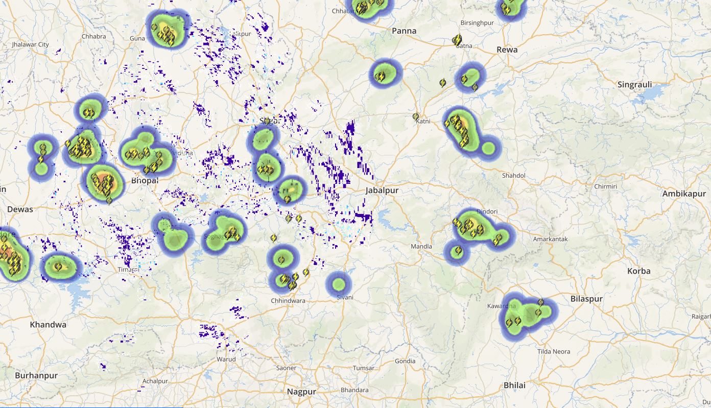 Madhya pradesh and chhattisgarh Lightning