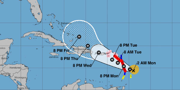 Maria to become Cat 4 hurricane, may follow path of Irma