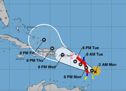Maria to become Cat 4 hurricane, may follow path of Irma