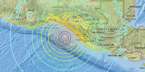 Earthquake of magnitude 8 rattles Mexico, Guatemala; Tsunami warning issued