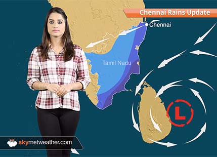 Chennai Rains 2017 Update: Low Pressure in Bay to give rain in Chennai, Tamil Nadu