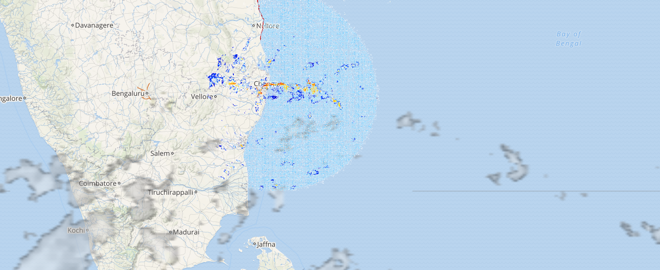 Live Lightning over parts of IndIA