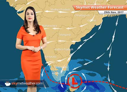 Weather Forecast for Nov 29: Rain in TN, Kerala, Delhi Pollution to rise further