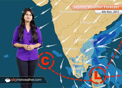 Weather Forecast for Nov 4: Rain in Chennai, Tamil Nadu, Andhra, Kerala as Northeast Monsoon to be vigorous