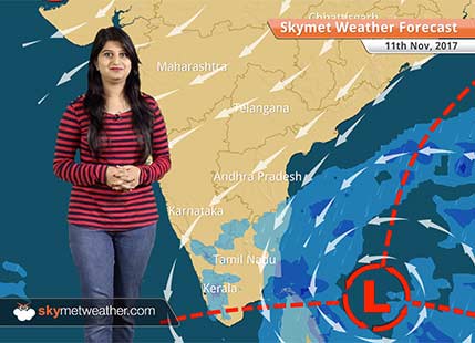 Weather Forecast for Nov 11: Chennai rains to intensify, fog in Punjab, Haryana, smog in Delhi