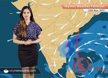 Weather Forecast for Nov 12: Tamil Nadu, Andhra Pradesh to brace for rains; Pollution to reduce over Delhi