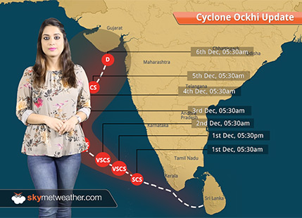 Cyclone Ockhi update: Very severe Cyclone Ockhi to recurve towards Gujarat, weaken gradually