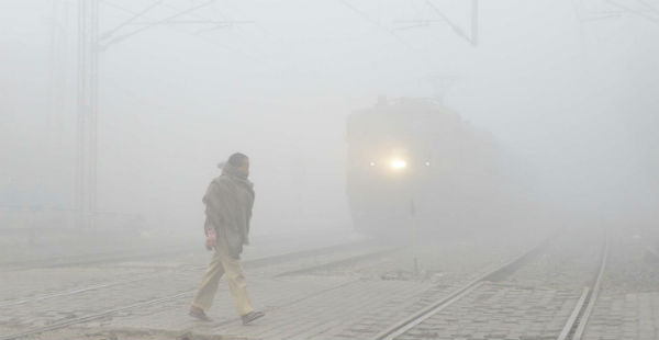 Fog in north India