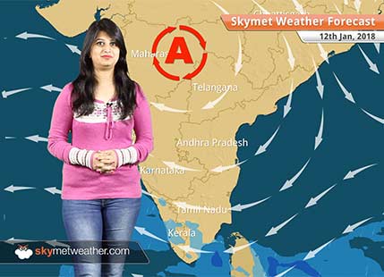 Weather Forecast for Jan 12: Rain in Tamil Nadu, Kerala, coldwave to abate from Punjab, Haryana
