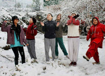 Snow in Jammu Kashmir and Himachal