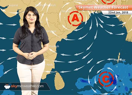 Weather Forecast for Jan 22: Rain in Andaman and Nicobar, warm weather in Mumbai, Chennai