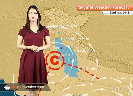 Weather Forecast for Jan 23: Rain in Delhi, Haryana, North Rajasthan, UP, Andaman, Warm day in TN, Kerala