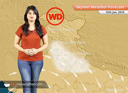 Weather Forecast for Jan 15: Fog in Punjab, Haryana, UP, Bihar, Rain in Kashmir, Himachal