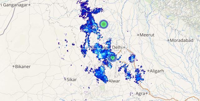 lightning in delhi