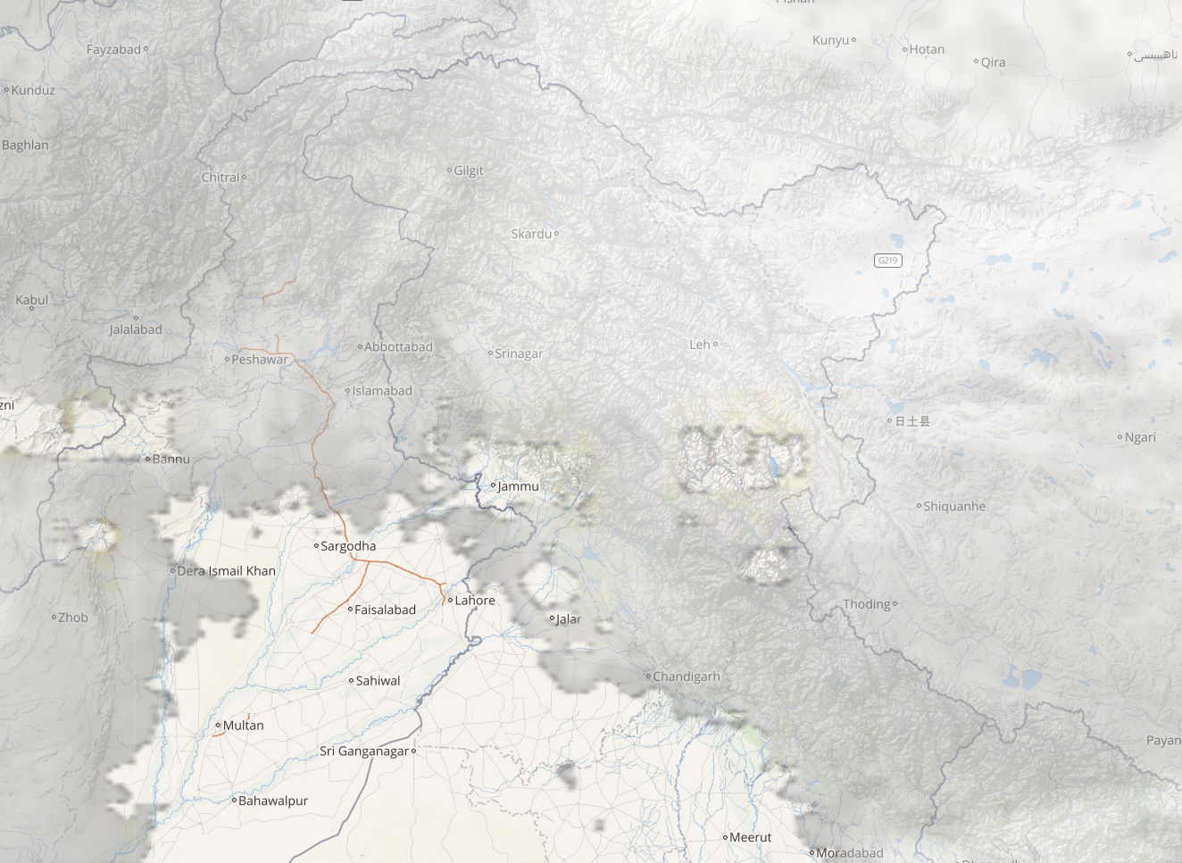 Lightning and thunderstorm in Kashmir and Himachal
