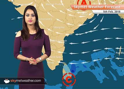 Weather Forecast for Feb 5: Rain in Kashmir, Himachal, Uttarakhand, Dry weather in Delhi, Mumbai, Chennai
