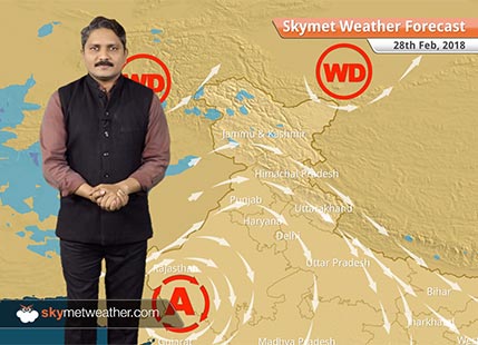 `Weather Forecast for Feb 28: Warm weather in Bihar, Jharkhand, Odisha; rain and snow in Kashmir, Himachal