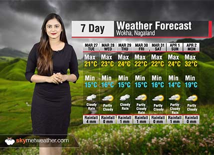Weather Forecast for Nagaland from March 27 to April 2