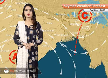 Weather Forecast for Mar 3: Rain and snow in Kashmir, Himachal; Dry weather in Tamil Nadu, Kerala, Karnataka