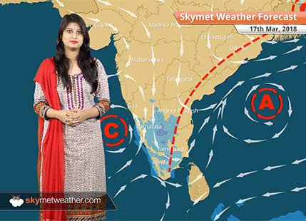 Weather Forecast for Mar 17: Rain in Chennai, Bengaluru, Kolkata; dry weather in Mumbai