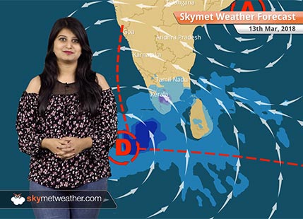 Weather Forecast for Mar 13: Depression to form, rain in Tamil Nadu, Kerala