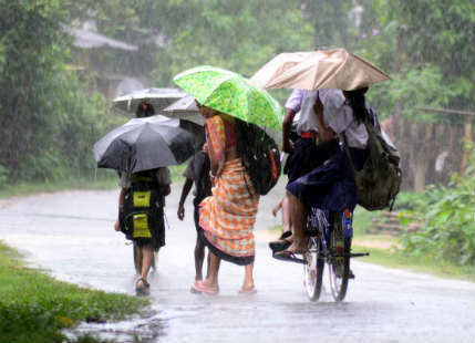 Southwest Monsoon rains in Assam