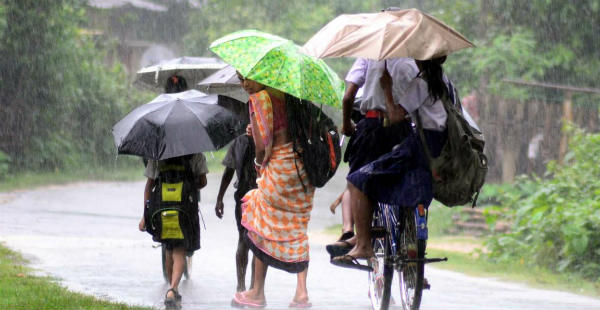 Southwest Monsoon rains in Assam