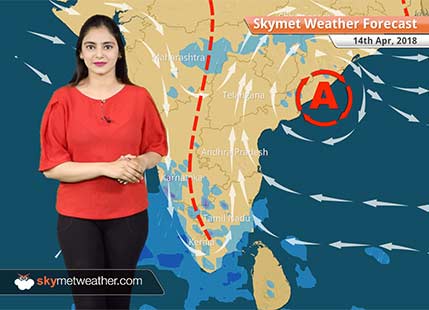 Weather Forecast for Apr 14: Rain Tamil Nadu, Kerala, West Bengal, dry weather in Delhi