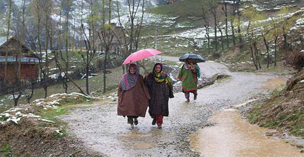 Rain in Kashmir 