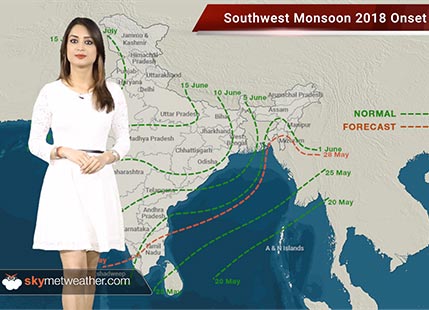 Skymet releases its onset date of Monsoon 2018