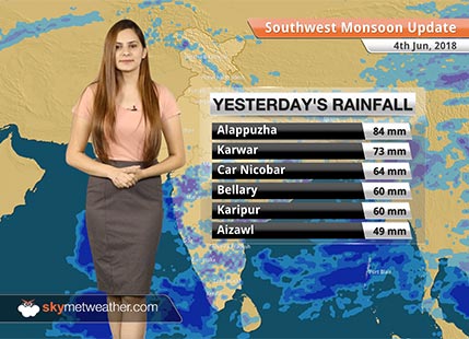 Monsoon Forecast for June 5, 2018: Monsoon reaches Bengaluru, Chennai; to visit Hyderabad, Mumbai soon