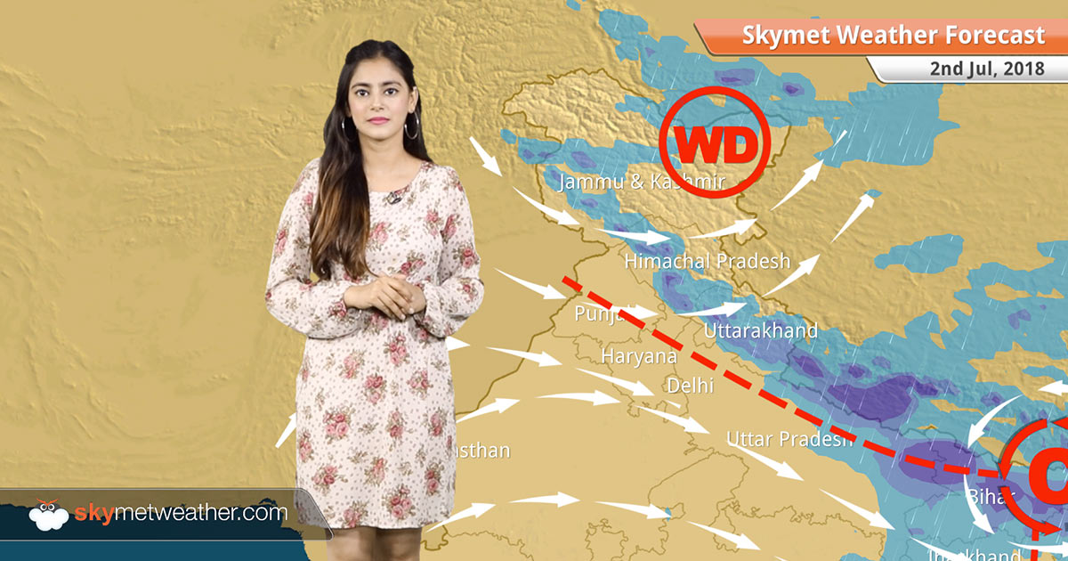 Weather Forecast for July 2 Heavy rain in Himachal, Uttarakhand