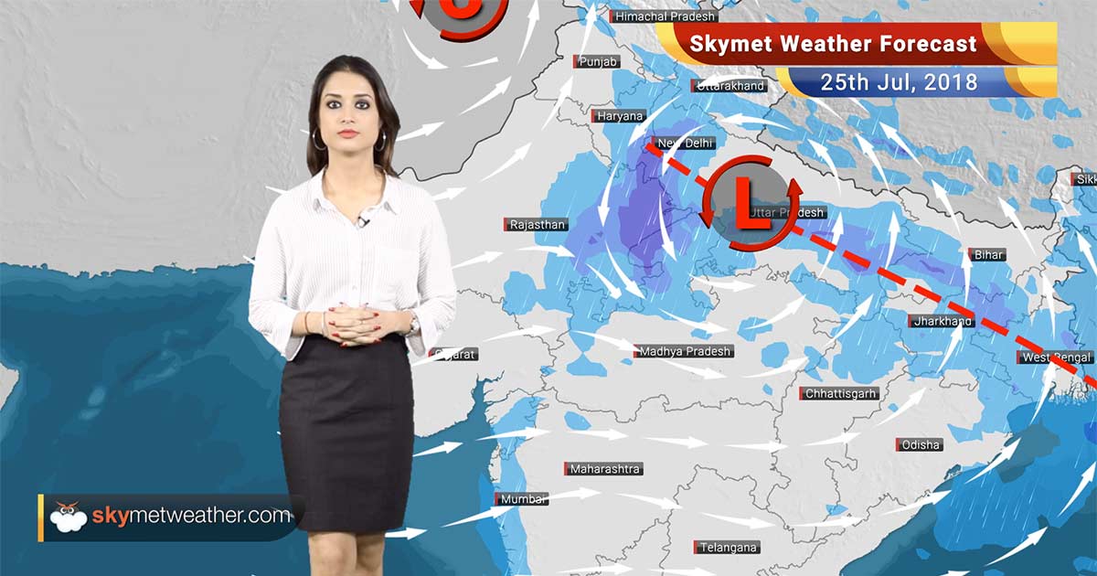Weather Forecast For July 25 Rain In Delhi Chandigarh Lucknow Kolkata Mumbai Skymet 