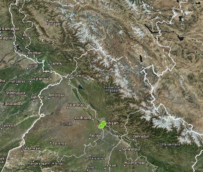 Lightning in North India Hills