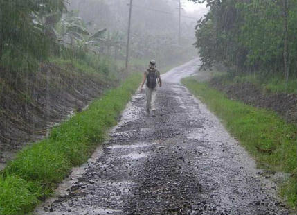 Monsoon rain in India