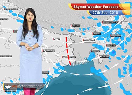 Weather Forecast for Sep 27: Rain in Bihar, Jharkhand, Odisha, Northeast India