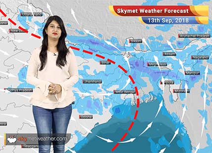Weather Forecast for Sep 13: Rain in Bihar, Kashmir, Uttar Pradesh, Madhya Pradesh