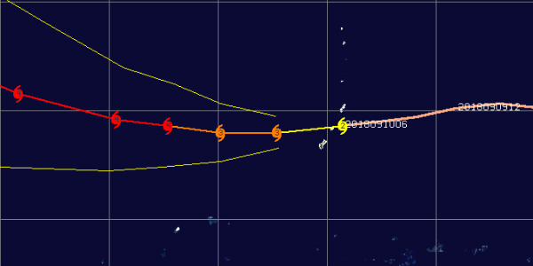 Hurricanes and Typhoons at their peak in Atlantic and Pacific Ocean