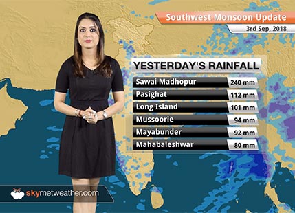 Monsoon Forecast for Sep 4, 2018: Monsoon rains in Delhi, Haryana, UP, MP